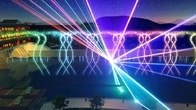 Chương trình ánh sáng laser ngoài trời tự thiết kế với âm nhạc nhà cung cấp