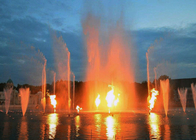 Water Surface Fire Water Feature / Music Dancing Fountain DMX Loại ánh sáng nhà cung cấp